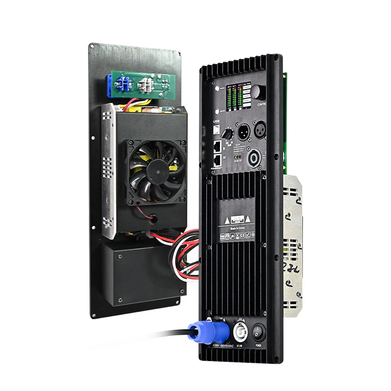 900W + 500W Dual Channel Class D Professional Plate Amplifier Module Active Speaker Module DSP FIR For 8 Inch Line Array
