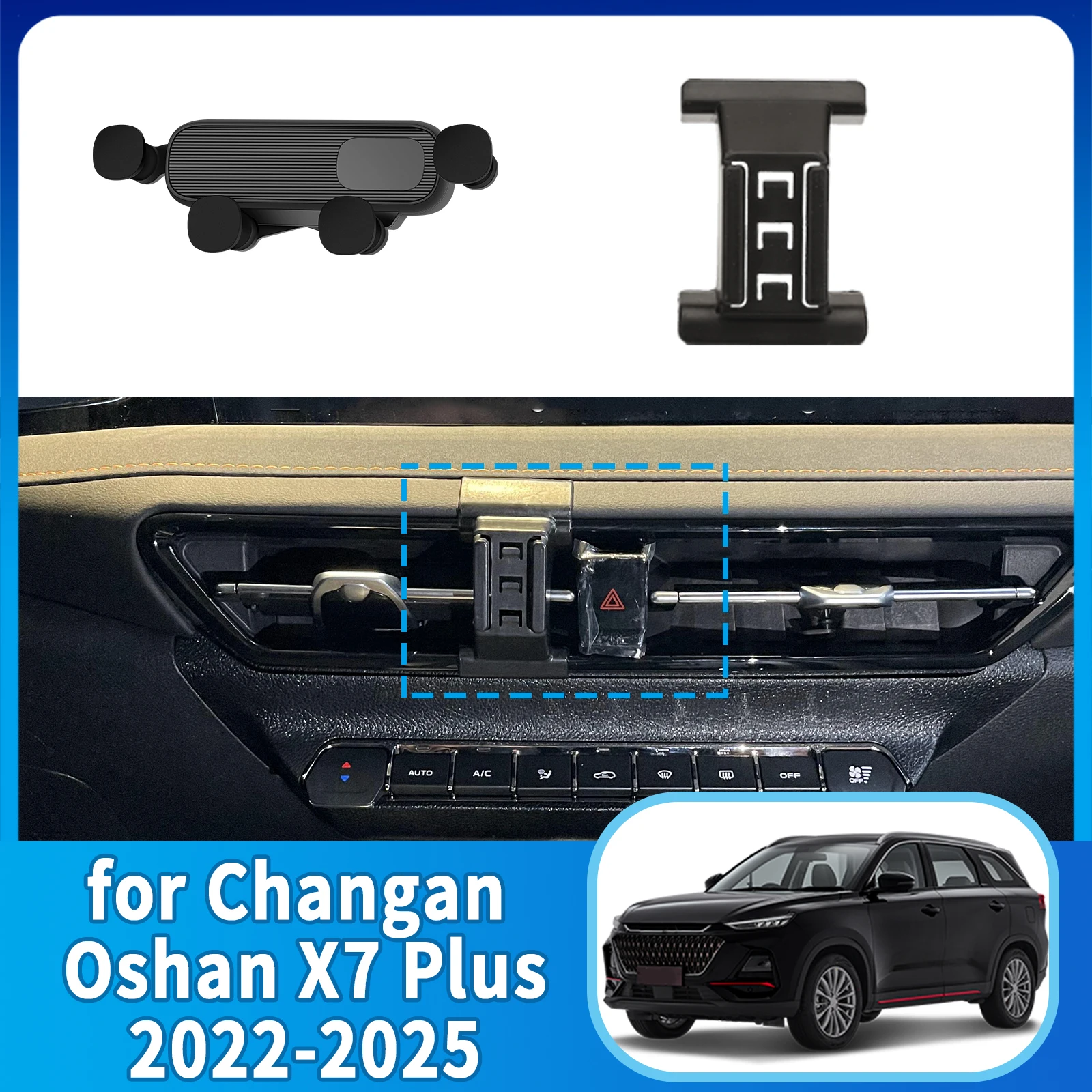 

​​fit for Changan Oshan X7 Plus 2022-2025 Phone Holder, Dashboard Screen Mount Bracket Easy Installation​​ Car accessoires