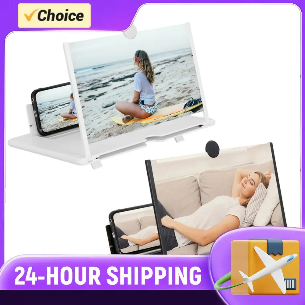 

Увеличитель экрана для мобильных устройств, складная подставка-держатель, видеоувеличитель, 10 дюймов, 3D-увеличитель экрана для телефона