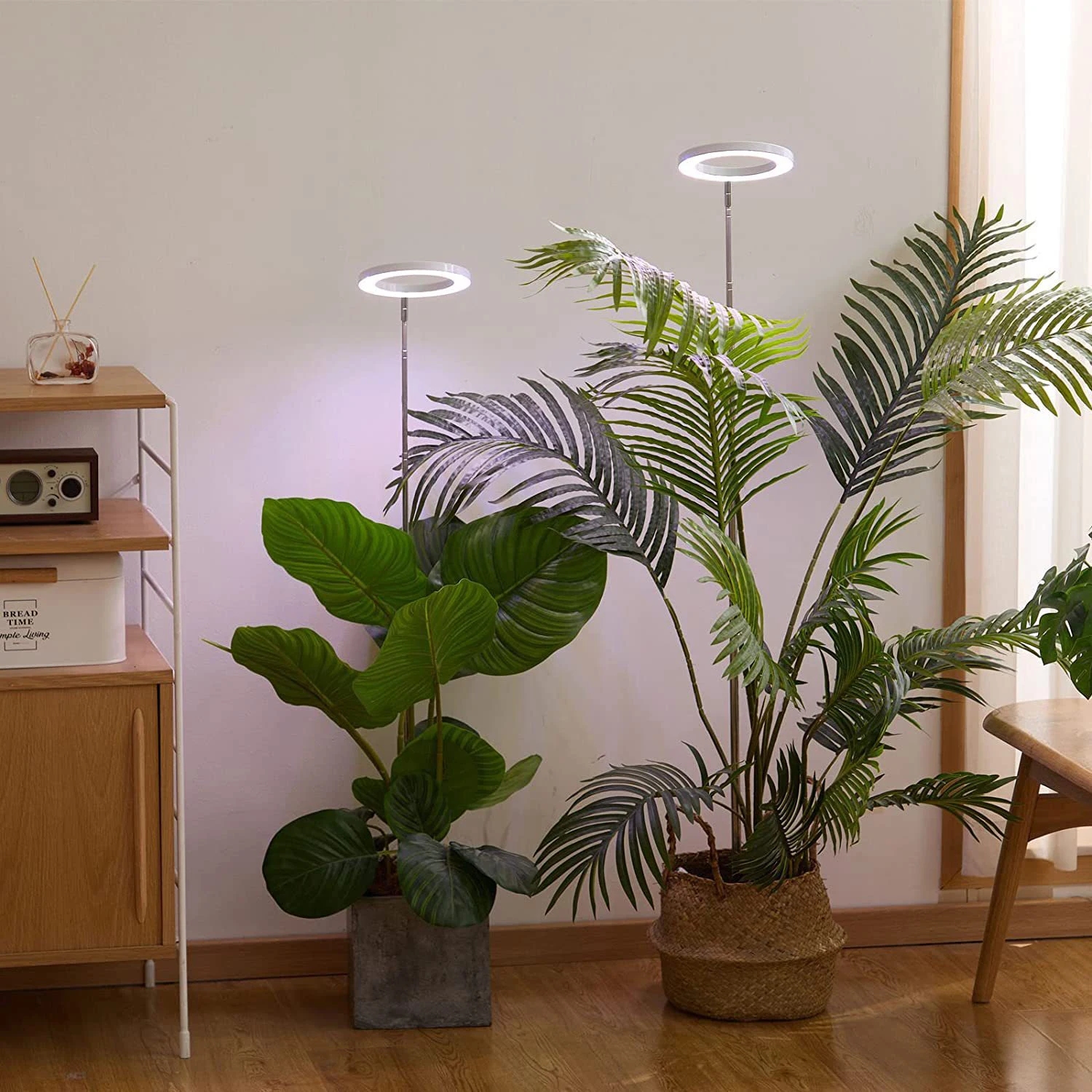 72 المصابيح ارتفاع قابل للتعديل LED حلقة تنمو أضواء النباتات الداخلية الطيف الكامل ضوء النباتات الكبيرة للنباتات الداخلية USB تزايد مصباح