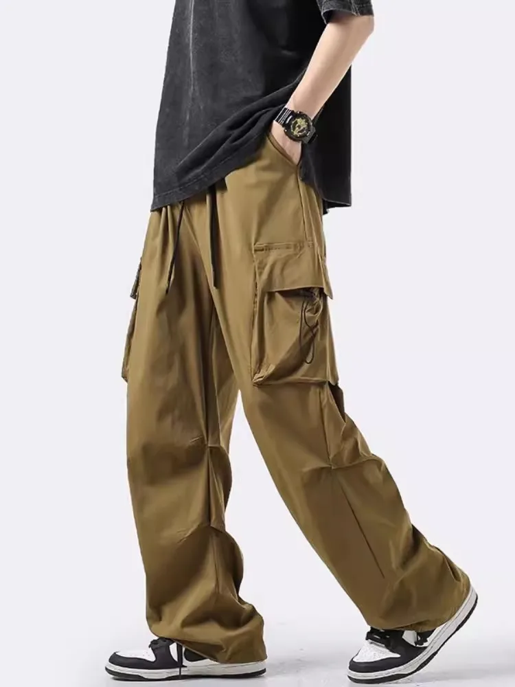 

2024 Cargo Pants Men Harajuku Oversized Streetwear Y2k Hip Hop Wide Leg Joggers Baggy Techwear Climbing Training Pants Z96