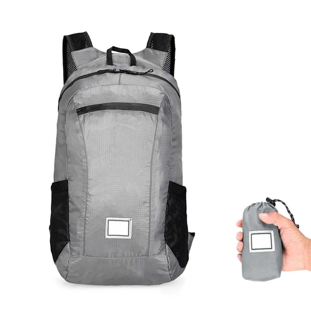 

Traveling Backpack Portable Backpack Foldable Lightweight Hiking Camping Travel Sports Outdoor Daypack Grey