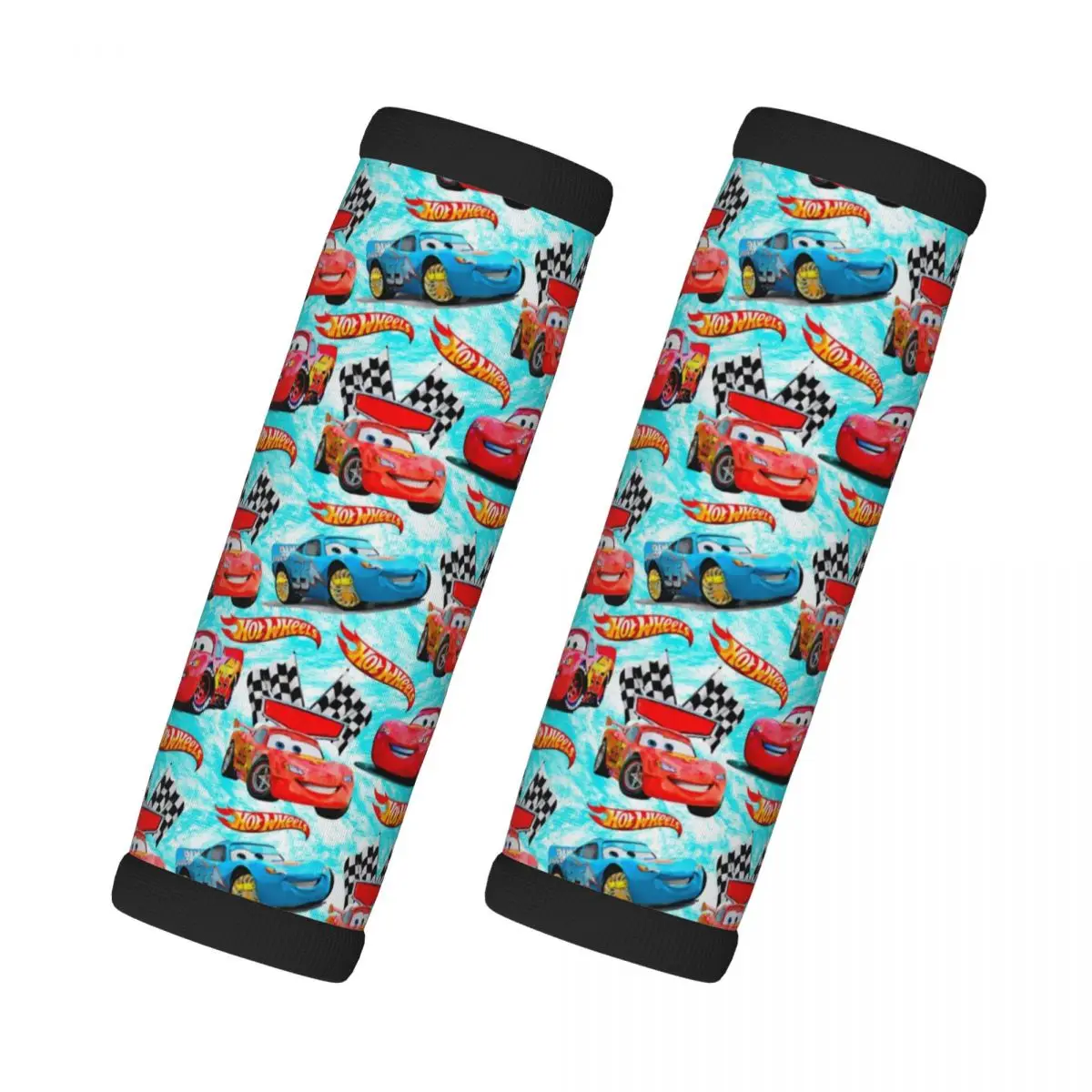 

Пользовательские ручки для багажа Lightning McQueen, ручки для упаковки, 2 шт., ручка для дорожной сумки, чемодана, самолета, автомобили, аниме, мягкие