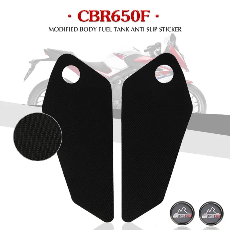 Motorcycle Tank Pad Protector Sticker Decal Gas Knee Grip Tank Traction Pad Side For CBR650F CBR 650F 2014-2017