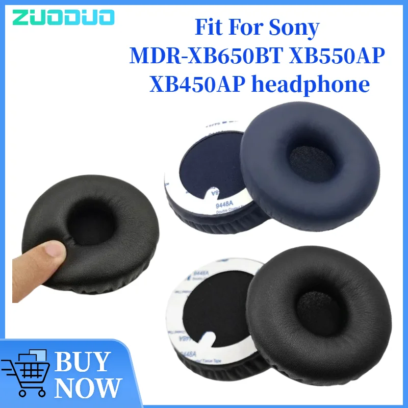 

ZUODUO Replacement Ear Pads Cushions for Sony MDR-XB650BT XB550AP XB450AP Headphone Soft Memory Foam Pads/Earpads