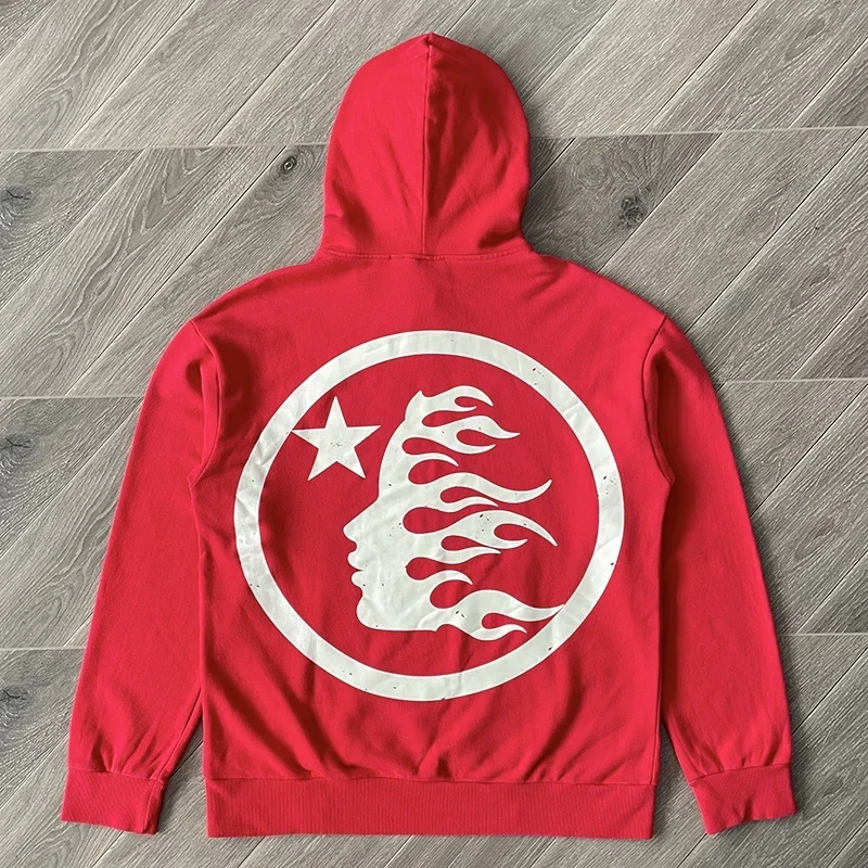 HS11 HS77 PATH TO PARADISE Uniform Red wash water hoodie