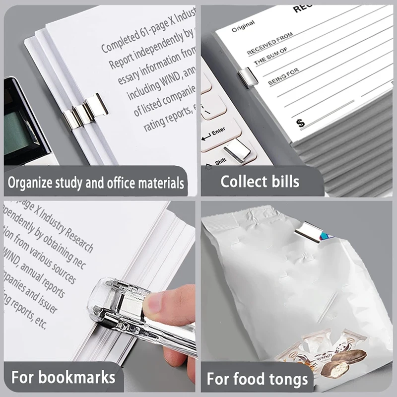 เครื่องเย็บกระดาษแบบกดอุปกรณ์สำนักงานอุปกรณ์การเรียนสำหรับขนาดเล็กสำหรับนักเรียนวิทยาลัยเครื่องเย็บกระดาษสำหรับตั้งโต๊ะชุดเย็บกระดาษขนาดเล็ก