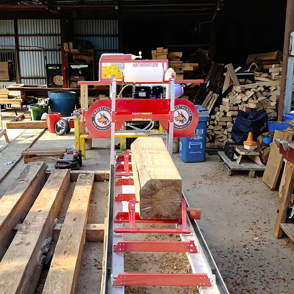 

Automatic Sawmill RS18G Portable Wood Log Cutting Machine for Forestry Farm | Chainsaw Mill Converter | High Efficiency Lumber