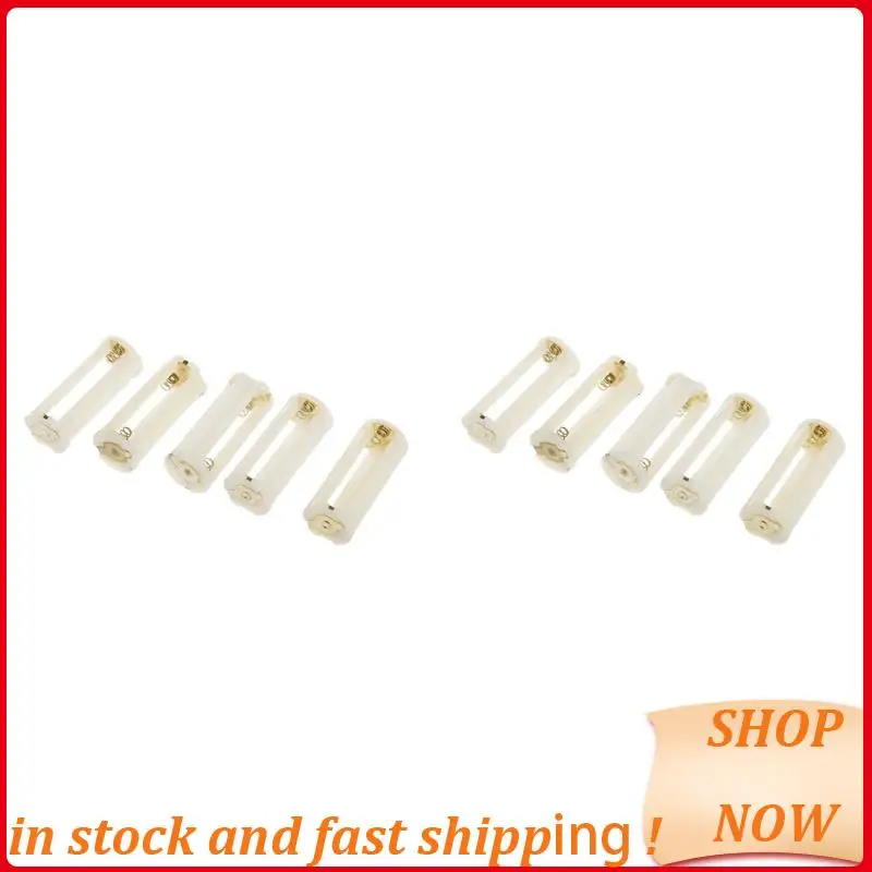 10 قطع جولة 3X 1.5 فولت AAA حامل البطارية حالة حاوية علب الأبيض الساخن!