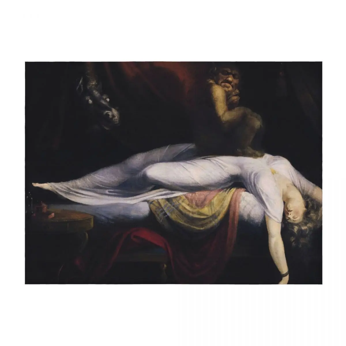 

The Nightmare - Henry Fuseli Throw Blanket Warm Fashion Sofas funny gift manga Blankets