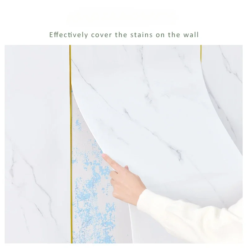 Imitation Ceramic Tile Wall Tiling Kitchen Bathroom Waterproof Marble Wall Sticker Renovation Self-adhesive Wall Stickers