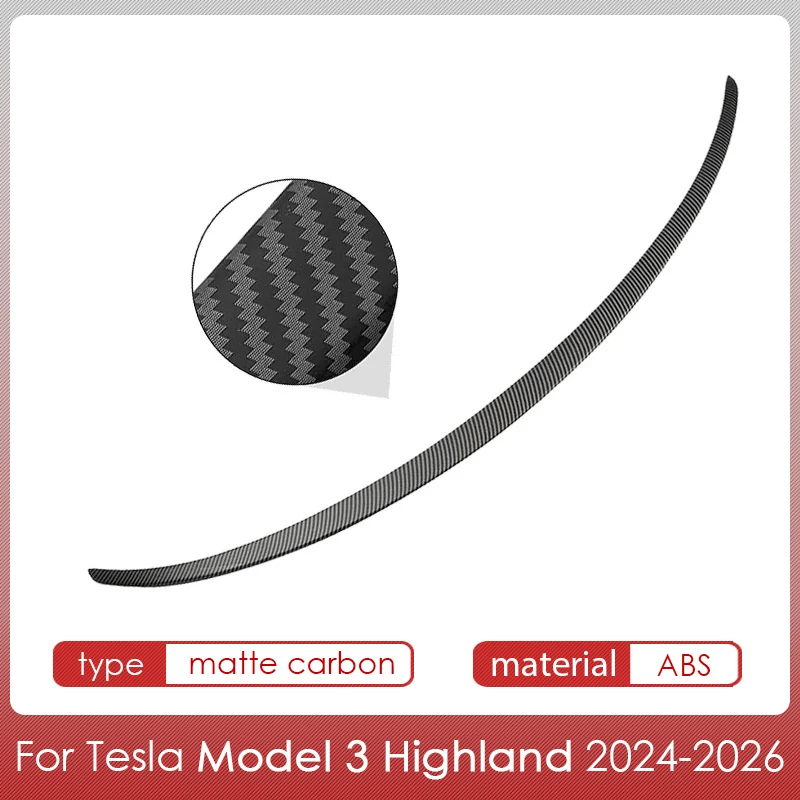 Spoiler voor Tesla Model Y Juniper Accessoires Spoilers Vleugels voor Tesla Model 3 Highland Accessoires 3/Y 2017-2026 ABS Materiaal