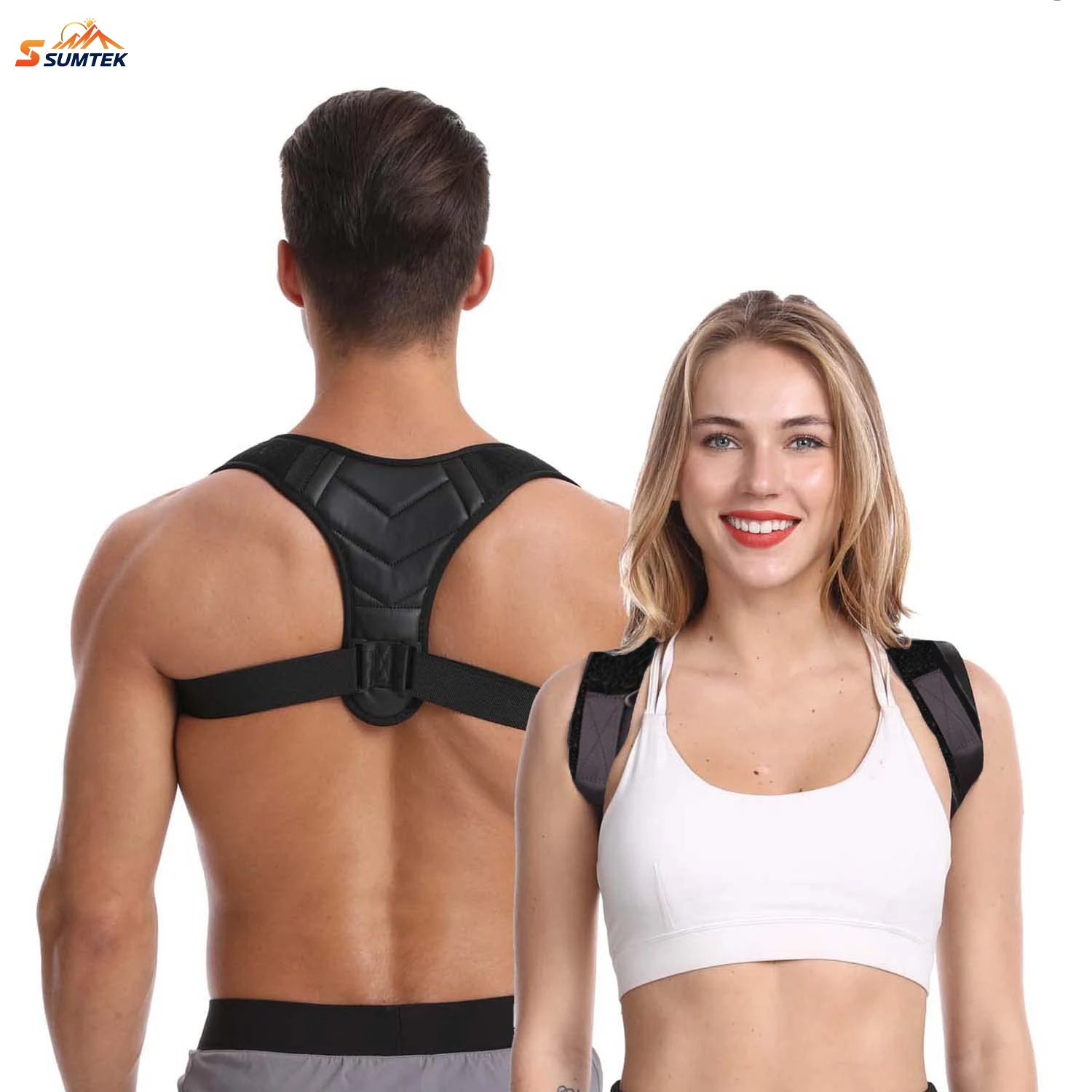 

Back Brace Posture Corrector For Women and Men Adjustable Upper Back Brace and Shoulder Breathable Corrective Belt