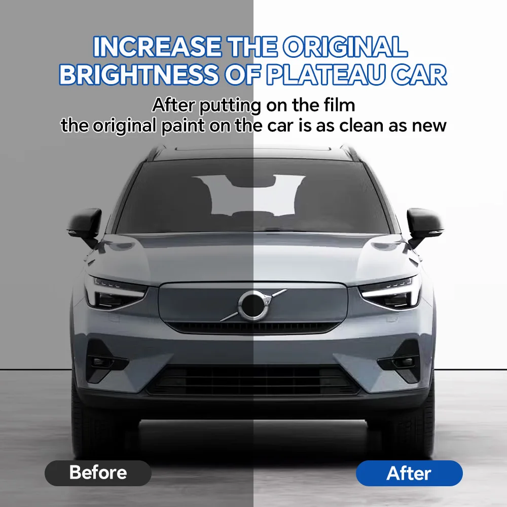 9mil Clear Self-Healing Paint Protection Film PPF Transparent Car Wrap Vinyl Anti-Scratch For Volvo XC40 Recharge 2023-2024