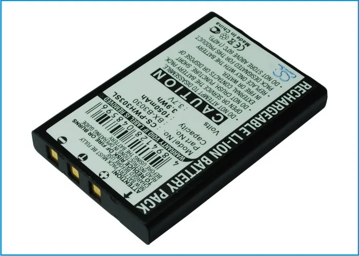 Replacement Battery for Pana sonic   WX-H3030, WX-H3050, WX-T3020 BX-B3030, CE-3030, WX-B3030, WX-B3030M 3.7V/mA