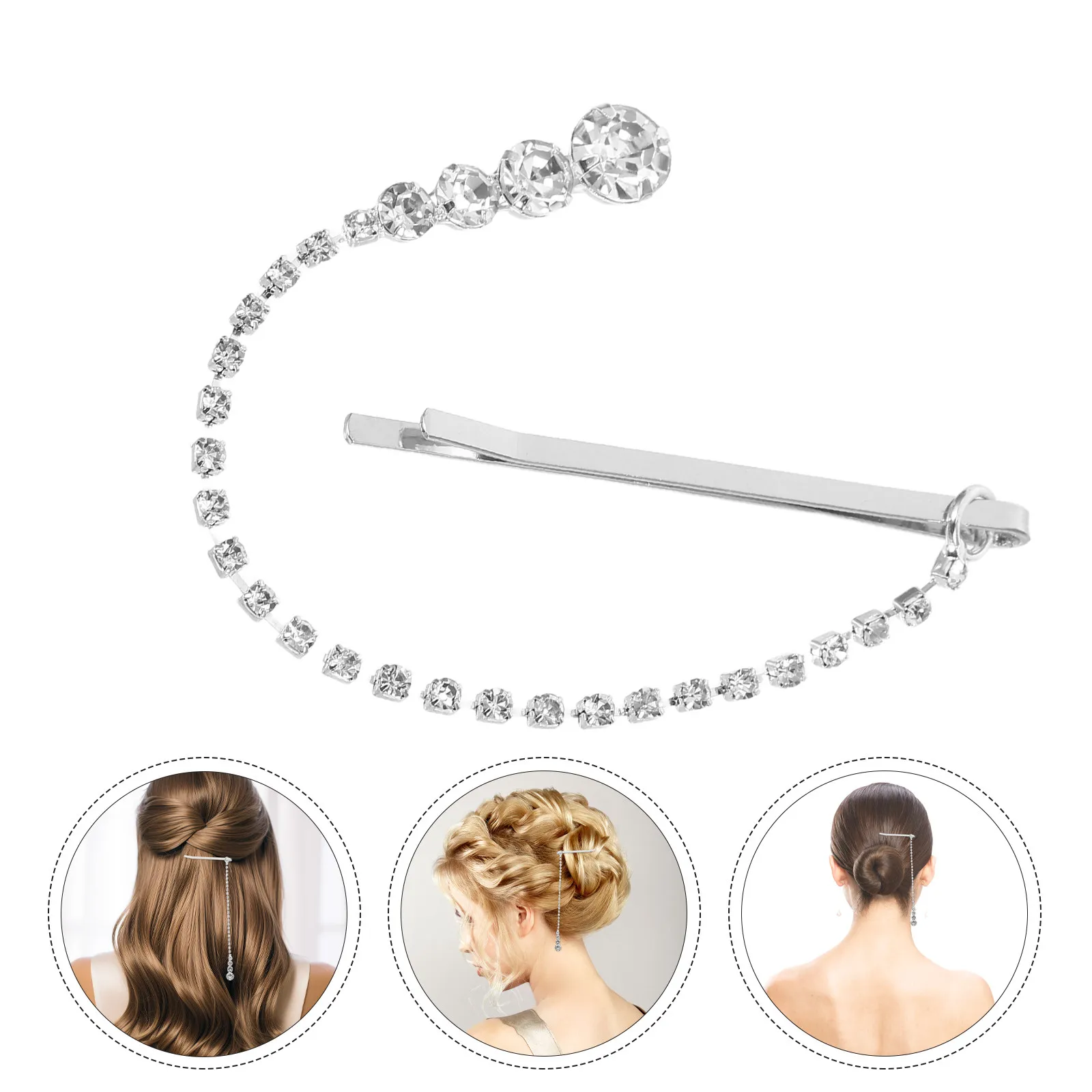 

Элегантная свадебная цепочка на лоб со стразами, украшение для волос из сплава с кристаллами, уникальный головной убор для невесты, для свадебных торжеств