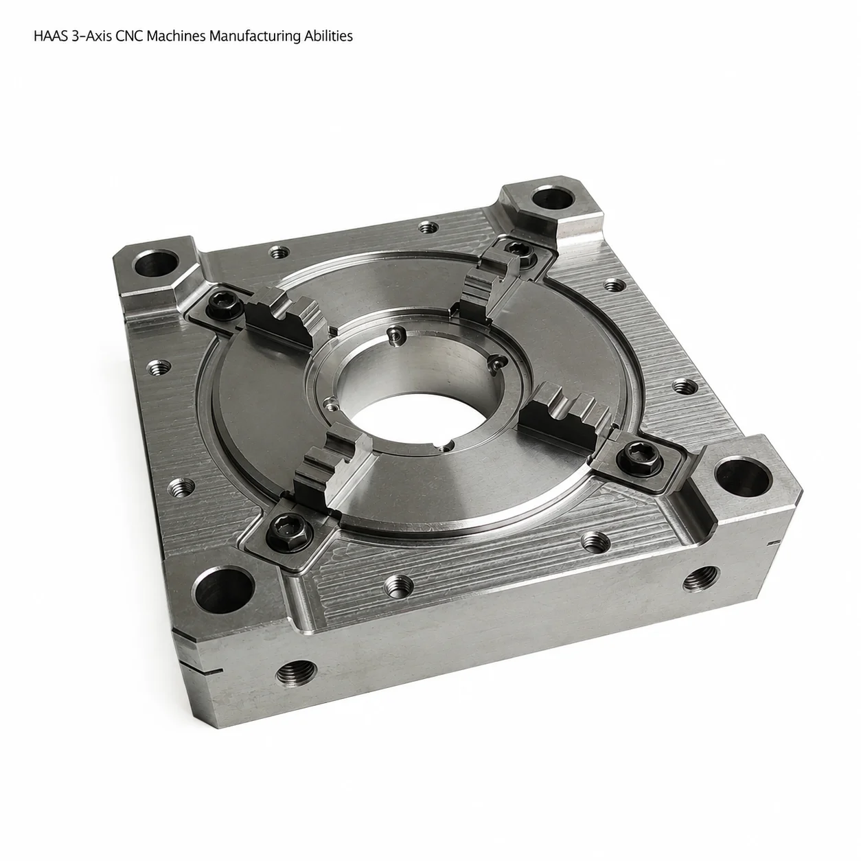 CNC Machined Turning Drilling Grinding Aluminum Alloy Customized Four-clamp Chuck and Vice Bench