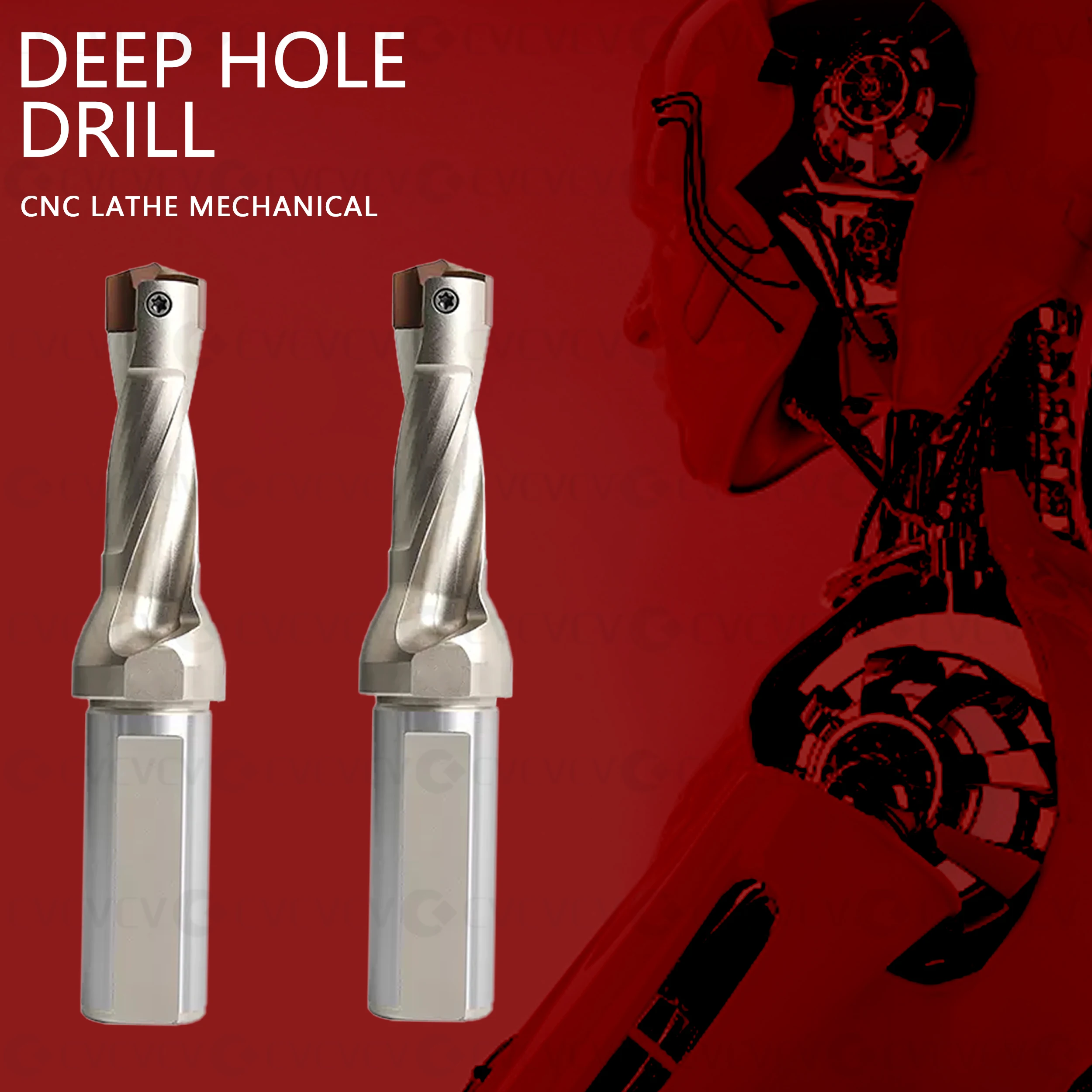 Imagem -03 - Cnc Deep Hole Brocas Titular Jcd Crown Drill Rod Usado para Hcd Spade Série Pólo Alta Velocidade Perfuração Violenta 3d 5d 8d pc