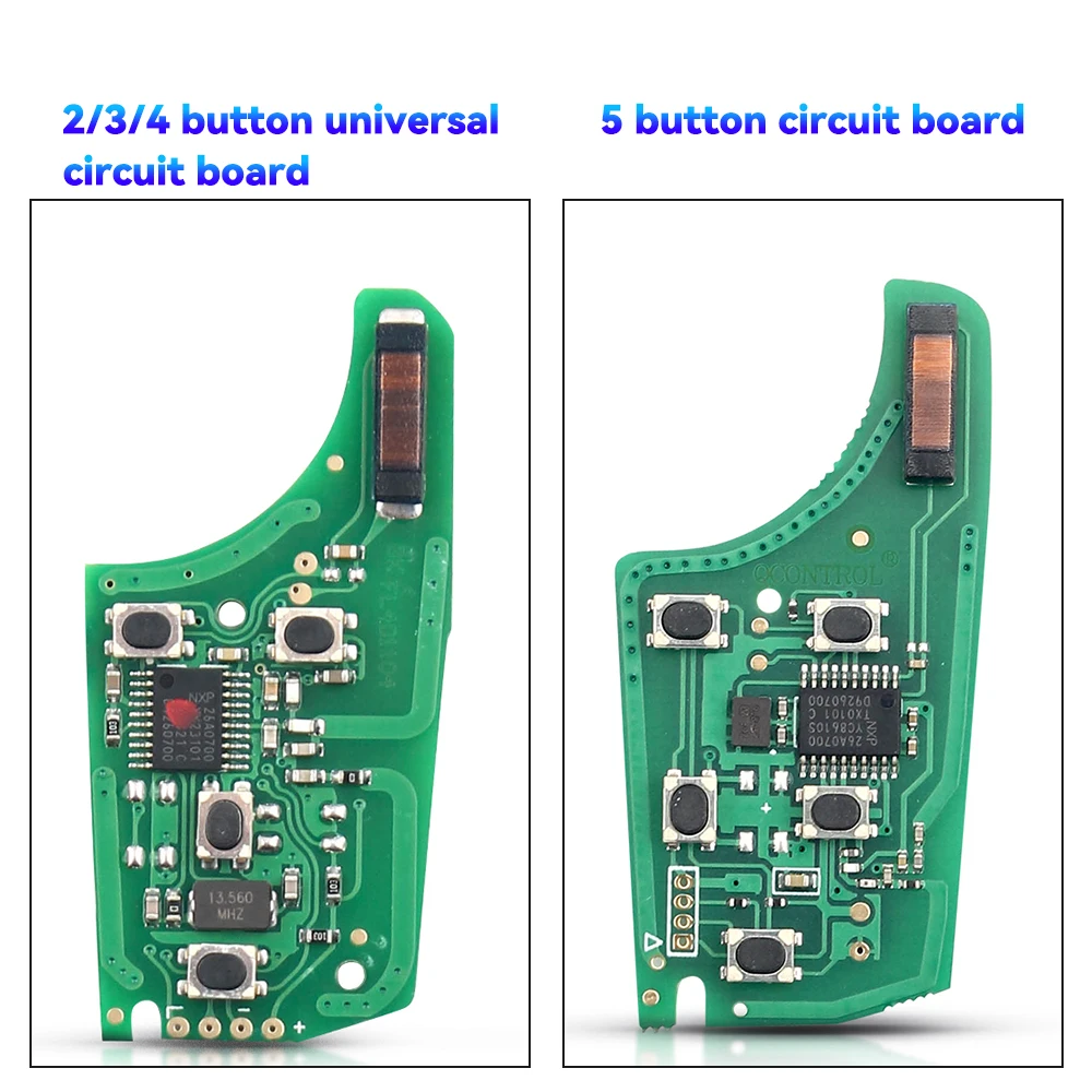 KEYYOU Auto-Fernbedienung DIY für OPEL VAUXHALL Astra J Corsa E Insignia Zafira C 2009-2016 315/433MHz ID46 Chip 2/3/4/5 Tasten Schlüssel – Detail 5
