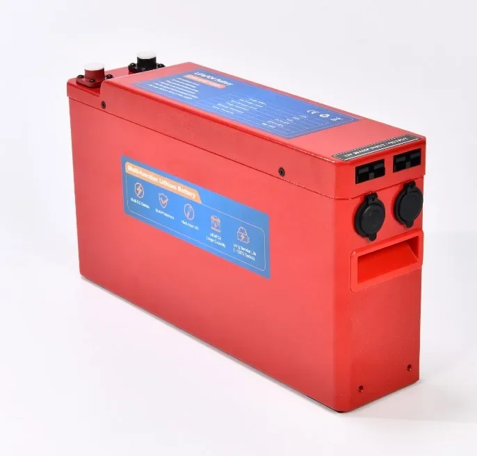 6000 Cycles Diy Battery Case Aluminum Lifepo4 Slim 12V 100Ah 12V100Ah With Usb Front Terminal Slimline Fall Batterie