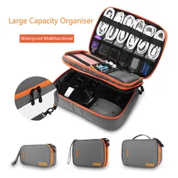 Multifunctional Travel case Bag,Cable Organizer Bag Gadget Carry Bag for iPad,Cables,Power,USB Flash Drive, Charger Accessories