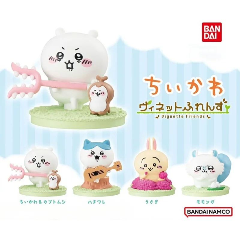 Em estoque original bandai gaashapon vignette amigos anime figura presente de aniversário brinquedo presentes ornamentos de mesa modelo coleção