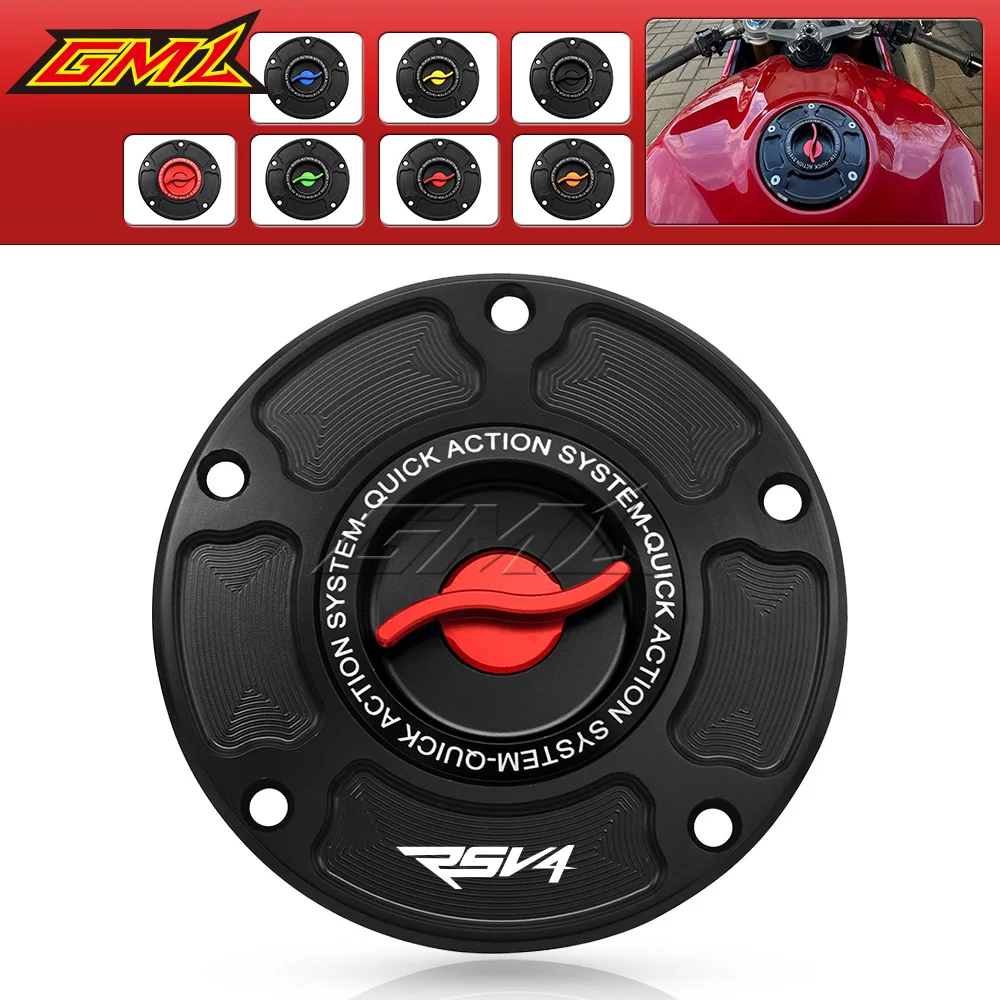 

Motorcycle Fuel Tank Cap For Aprilia RSV4 1100 FACTORY 2019-2021 RSV4 FACTORY APRC 2012-2015 RSV4RR 15-21 Keyless Gas Tank Cover