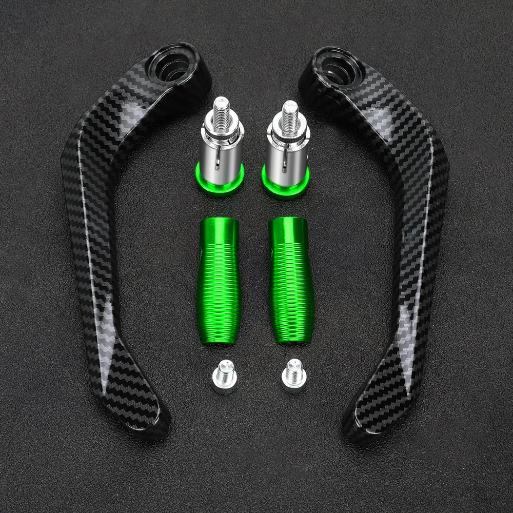 Motorcycle Handlebar Grips Handle Bar and Brake Clutch Lever Guard Protection For Kawasaki ER6N ER 6N 2006 - 2021 2018 2019 2020