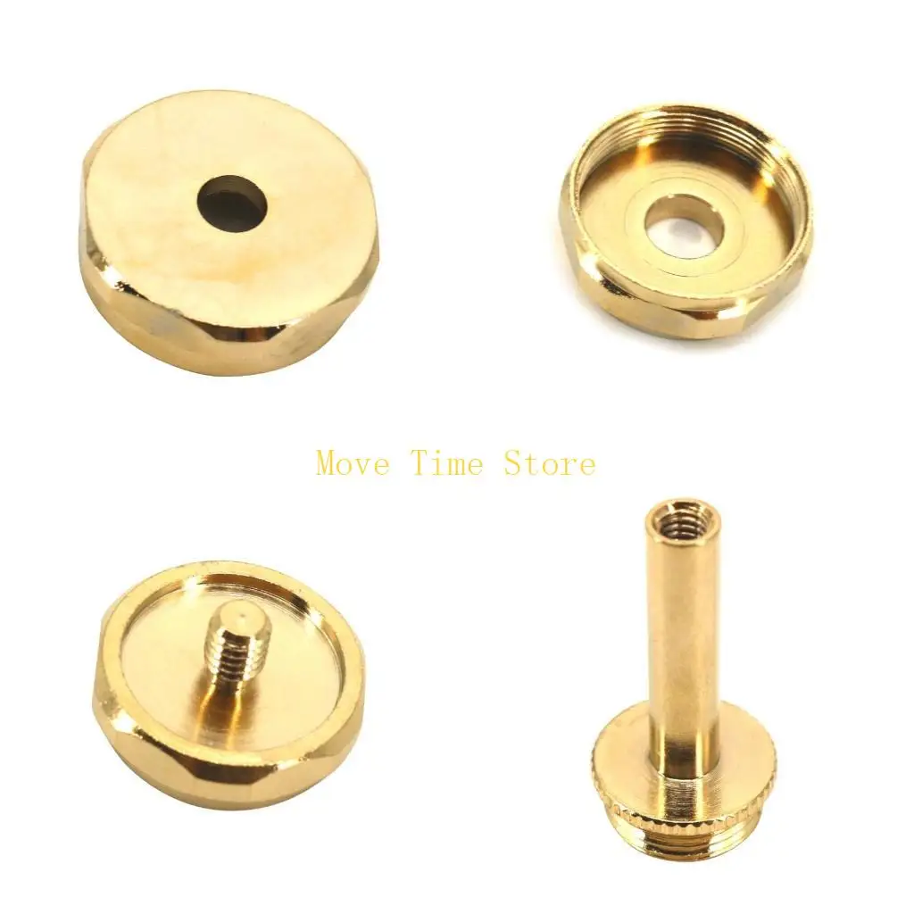 

92ME Trumpet Valves Caps Instrument Button Buckle Replacement Copper Small Button