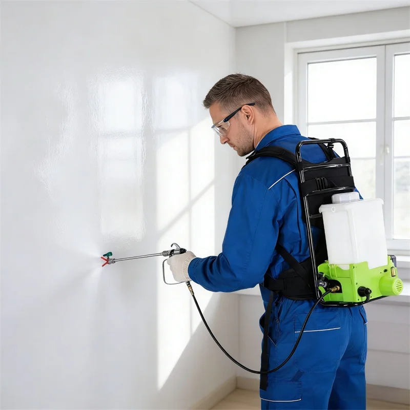 Lithium Battery/Plug-in Dual-use Backpack 6.0L Electric High-voltage Airless Spraying Machine Brushless PaintingTool
