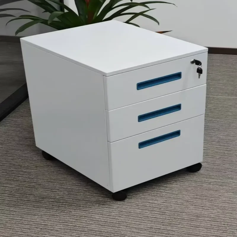 Modern Steel Filing Cabinet Desktop Metal File Storage Box With Lock Secure Organizer For Home Office Living Room Warehouse