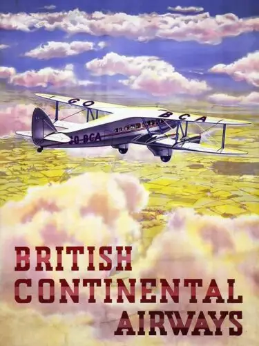 Vintage British Airways Ad Reproduction Metal Sign FREE SHIPPING
