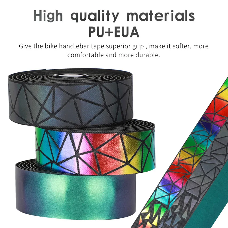 WEST BIKING Bike Handlebar Tape Anti-slip Shock Absorption Handle Straps Bicycle Bar Tape With Bar Plugs Road Bicycle Accessorie