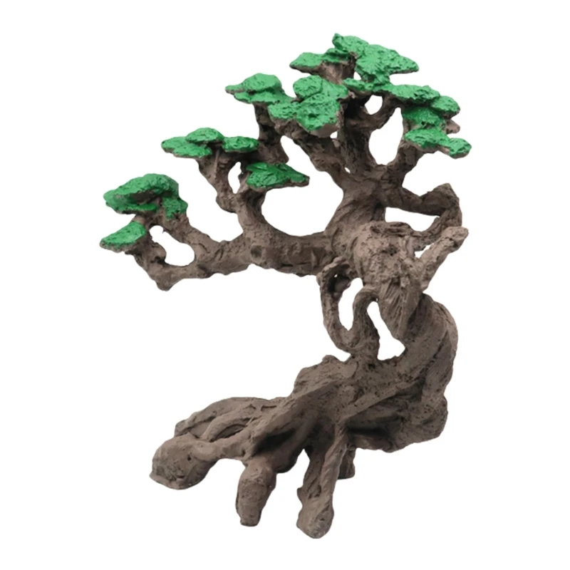 

Fishtanks Decoration Resin Tree Figurine Shelter Tree Landscape Deadwood Statue Fish Shelter Landscaping Hideouts