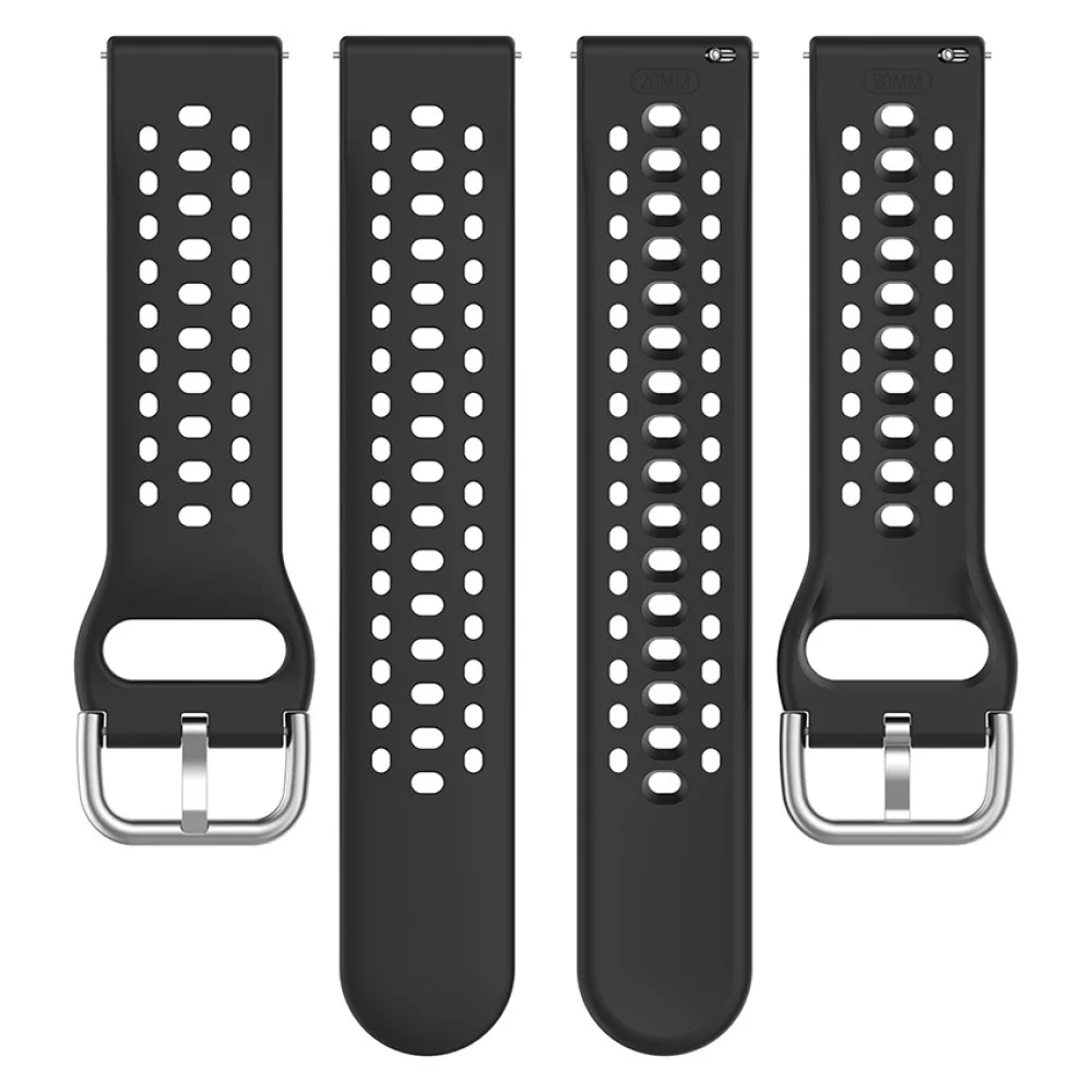 1 قطعة 20 مللي متر سيليكون حزام متعدد حفرة تنفس الرياضة الفرقة 5.6-8.5 "ل Amazfit Active2 A2437/Active2 مربع A2434 اكسسوارات