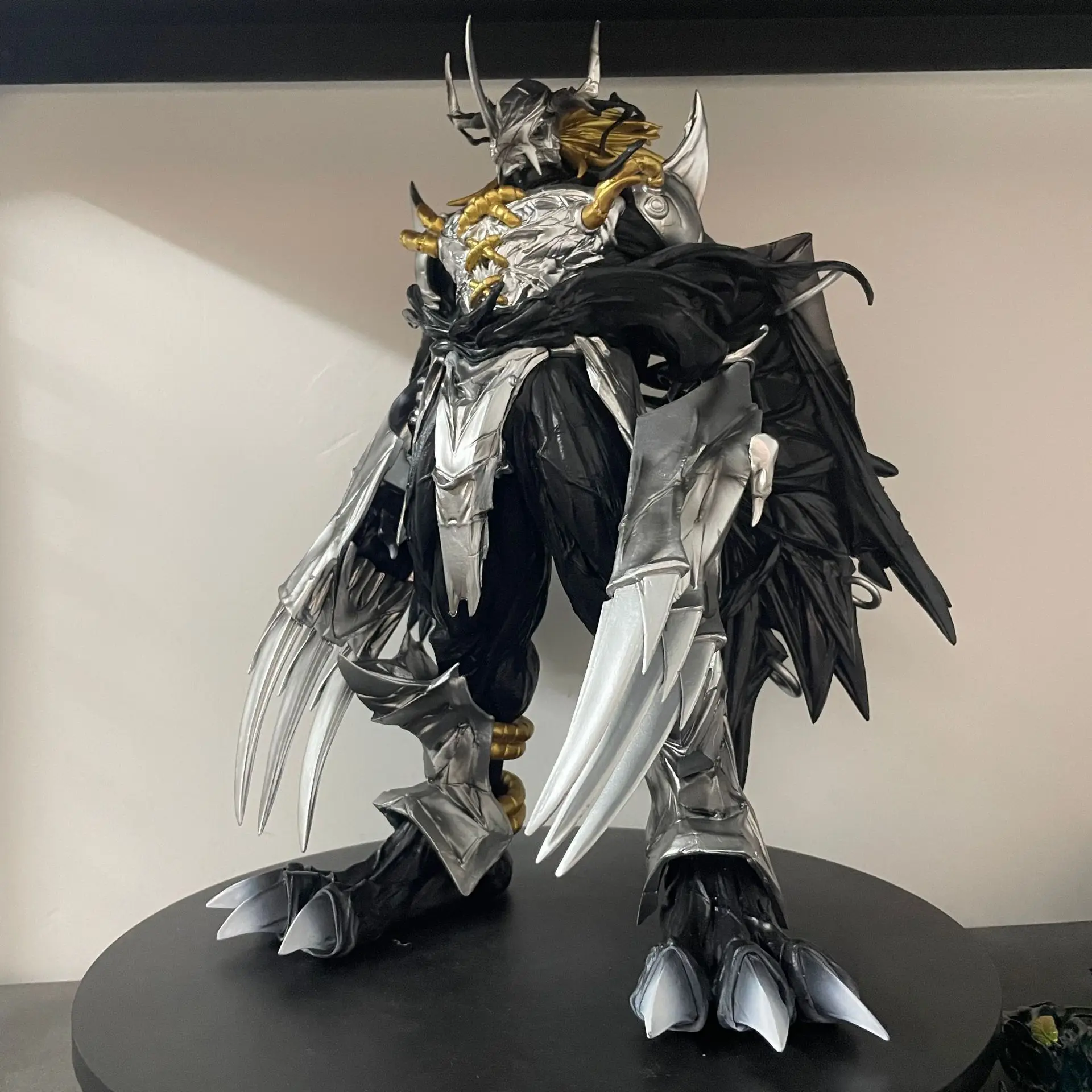 

37CM Digimon Adventure Black War Greymon Anime Figure Model Statue Collection Model Toys Gifts