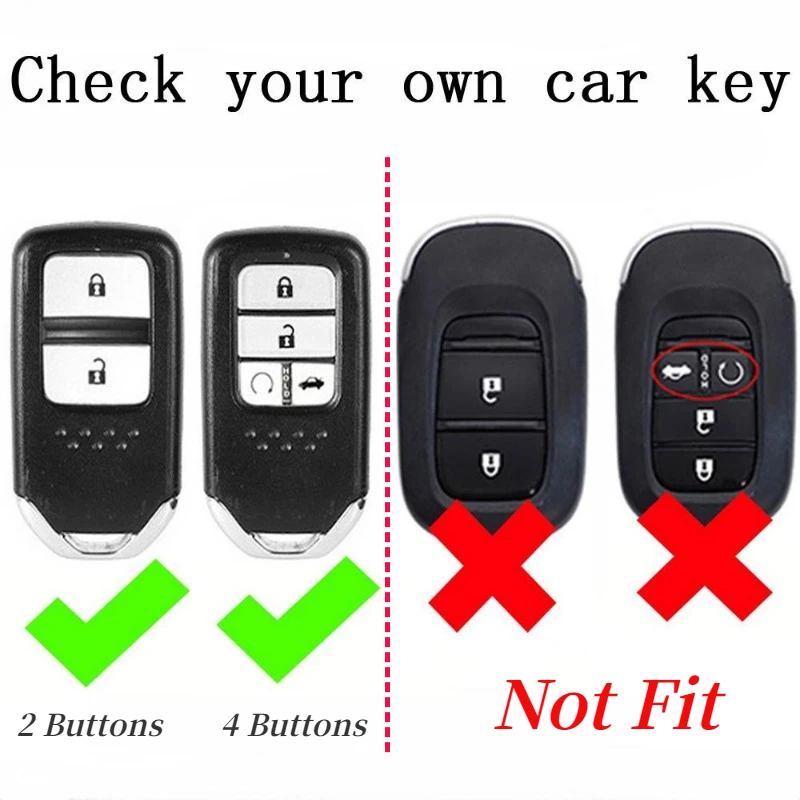 TPU Remote Car Key Case Cover Shell for Honda Civic Accord Vezel Fit CRV HRV Crz Hrv Polit Jazz Jade Protector Accessories