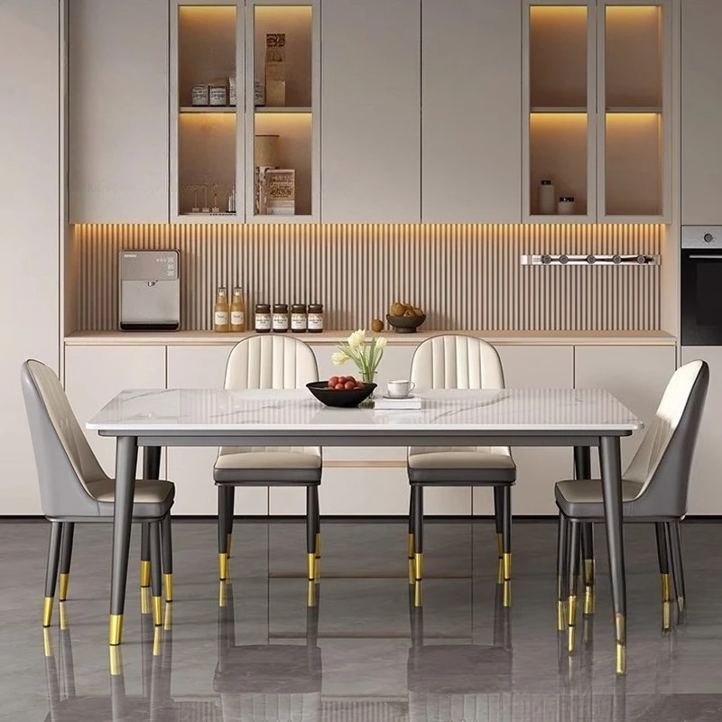Modern Luxury Dining Table: Space-Saving & Stylish