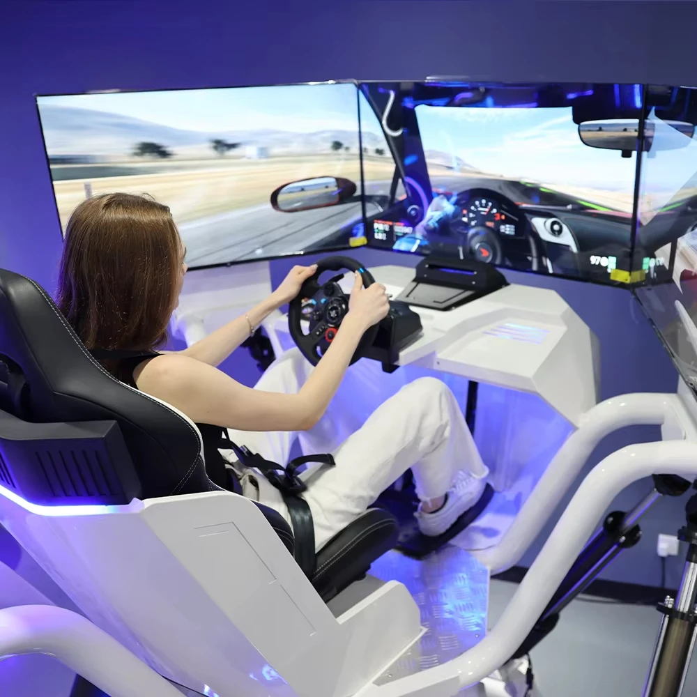 Vr Driving Simulator 3 Screens 6 Dof Racing Driving Simulator Price in Pakistan Car Racing Game Machine Simulador De Conduction