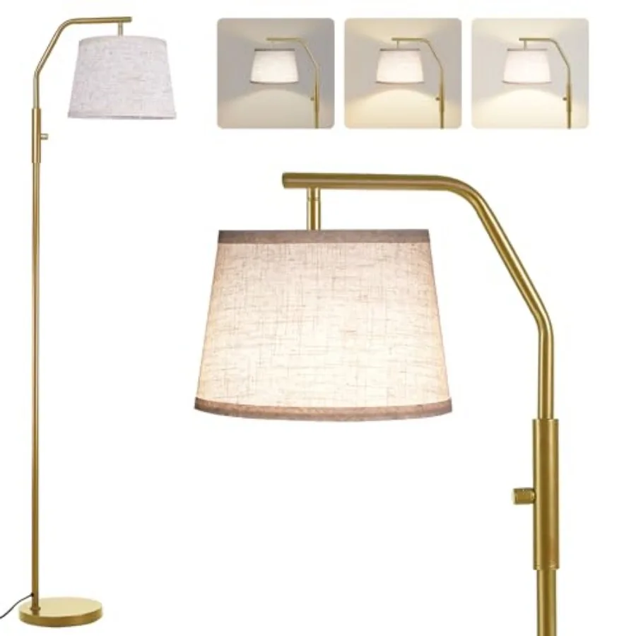 

Напольные светильники для гостиной, лампа 9 Вт в комплекте, светильник для спальни с регулируемой головкой, напольная лампа с поворотным переключателем, регулировка яркости 0-100%