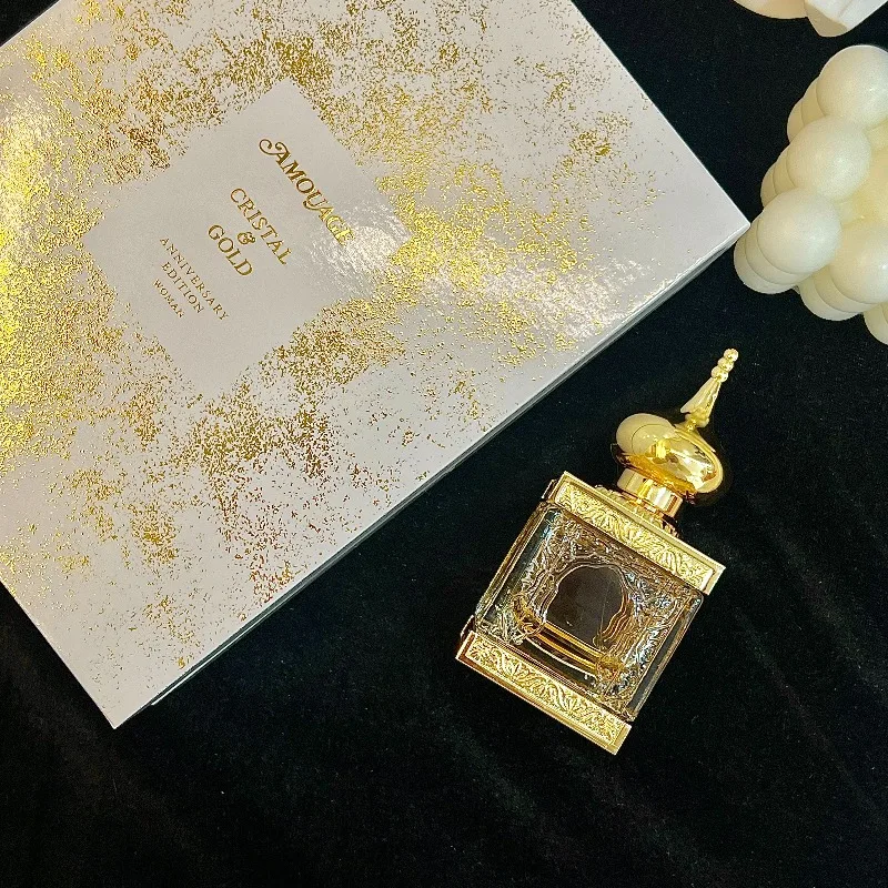 

Парфюм Amouage Cristal & Gold Luxury 50 мл, шипровый аромат, стойкий, элегантный, унисекс, изысканный запах, серия Cristal Gold