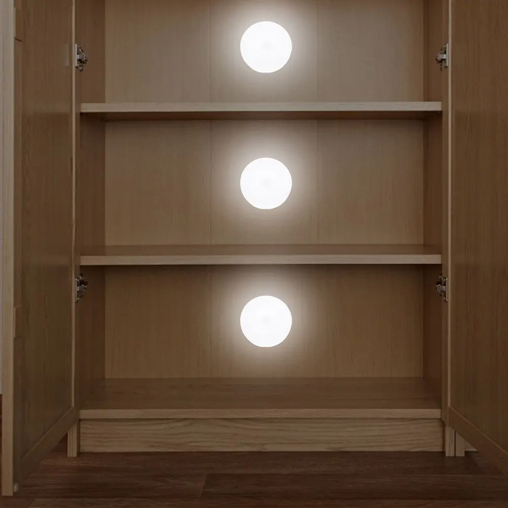 

2 шт. светодиодных ночника белого цвета, маленькая прикроватная лампа с датчиком движения для шкафа, лестницы, спальни, гардероба, коридора, дома, USB