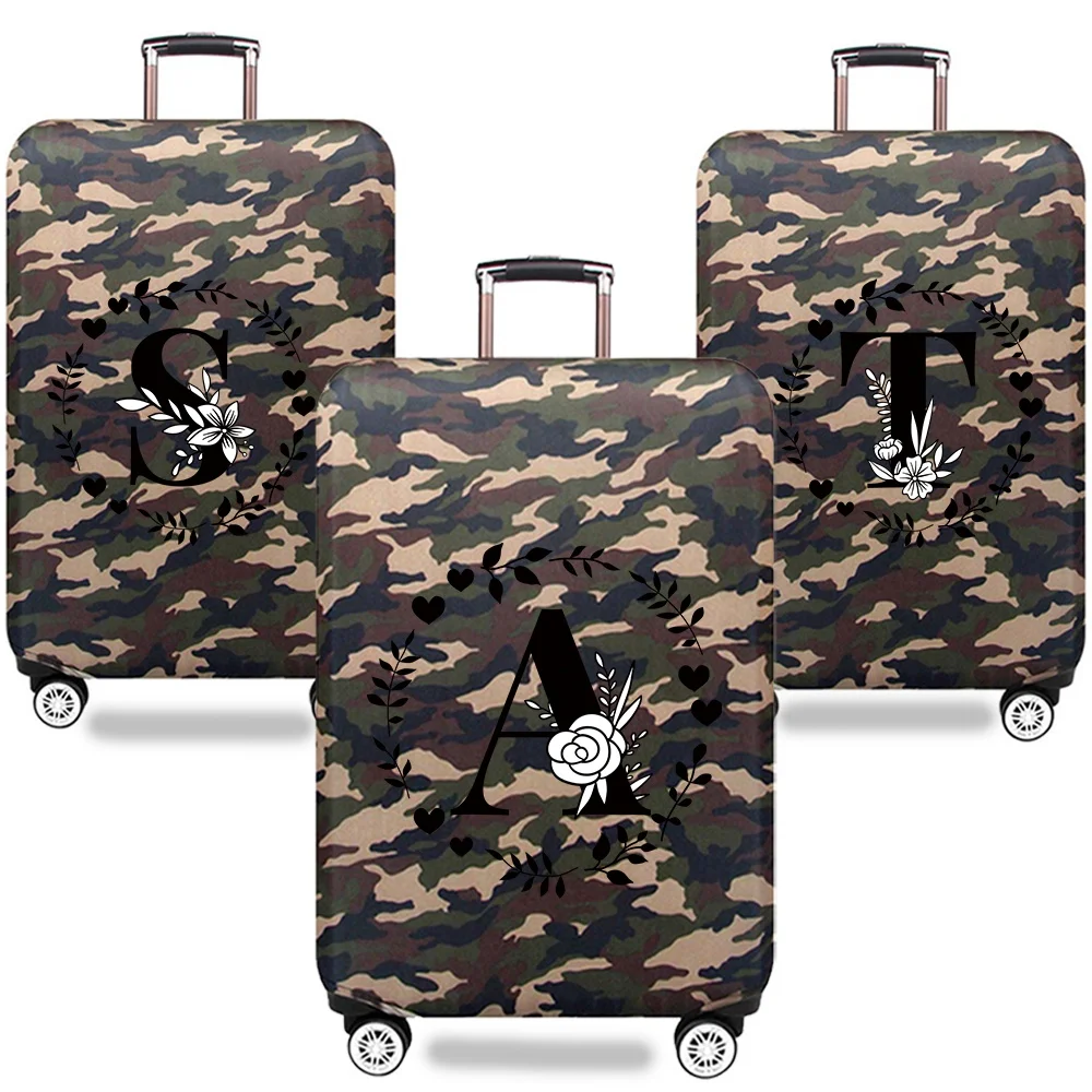 

Крышка коробки на тележке, дорожные аксессуары, камуфляжный стиль, чехол для багажа, защитная гирлянда, серия с буквами, 18-32 дюйма, пылезащитный чехол