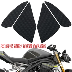 Motorcycle Anti-Heated Gas Tank Side Traction Knee Protector Anti Slip Pad For Triumph Speed Triple 1200 RR RS 2021-2023