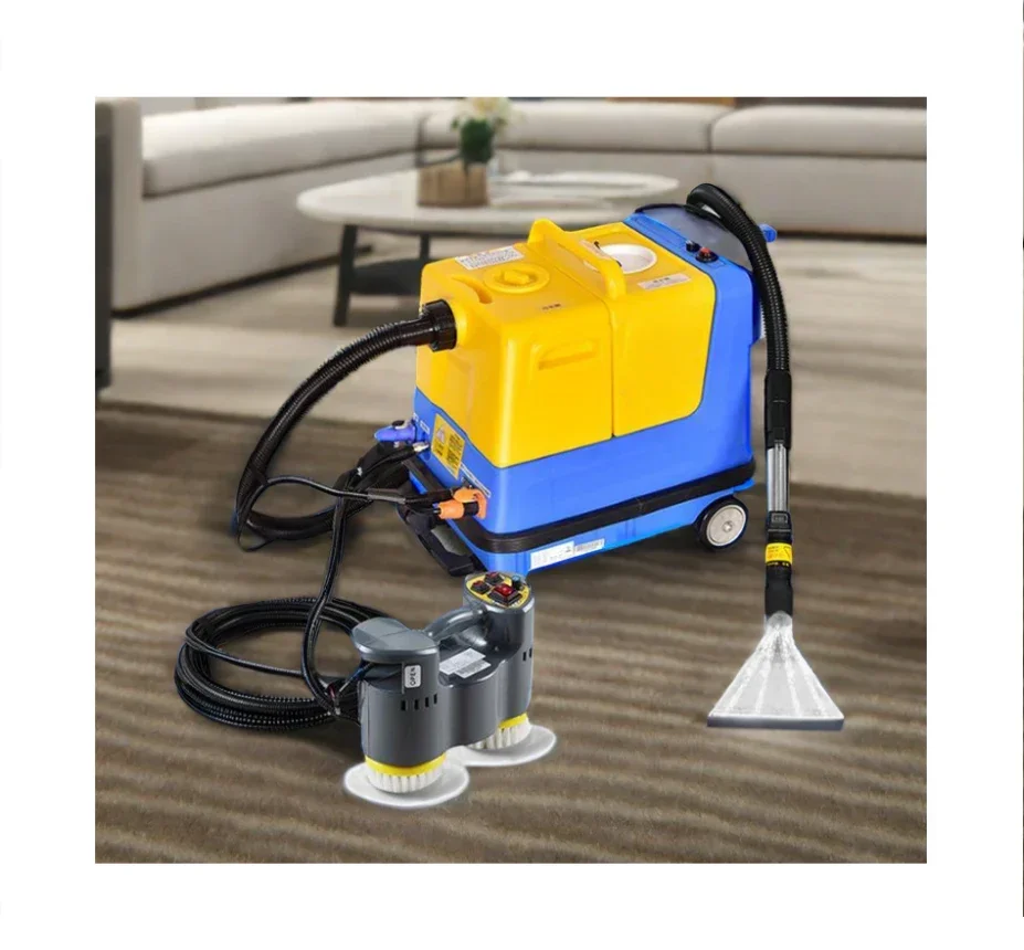 GR-10 Carpet cleaning machine Steam mill head cold water steam suction brushing for sofa carpet cleaning with telescopic mop