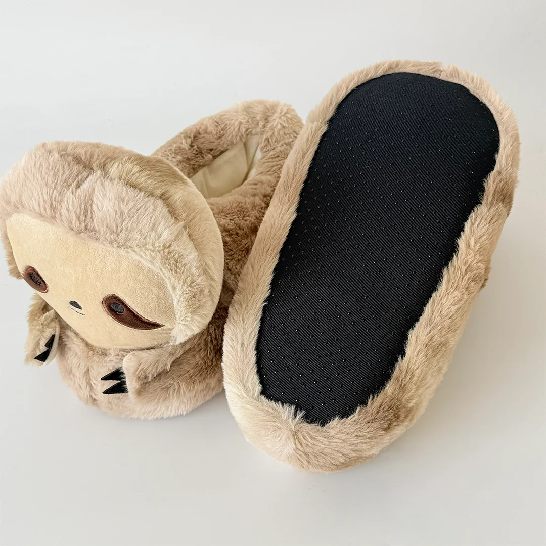 New Sloth Plush Slippers Cartoon Animals Stuffed Shoes Cute Women Men Indoor House Fuzzy Slipper Christmas Gifts