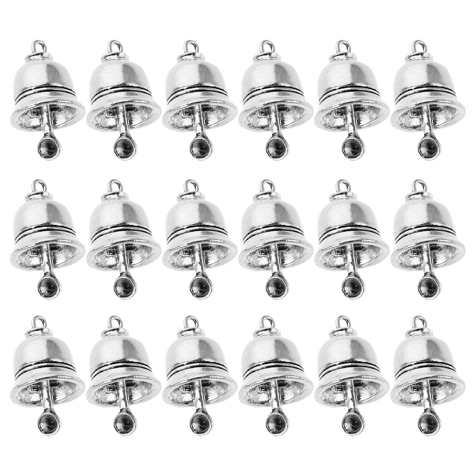25Pcs Vintage Hanging Bells Alloy Metal Bell Charms for DIY Jewelry Making Charm Pendants Wind Chime Replacement Parts Rustic