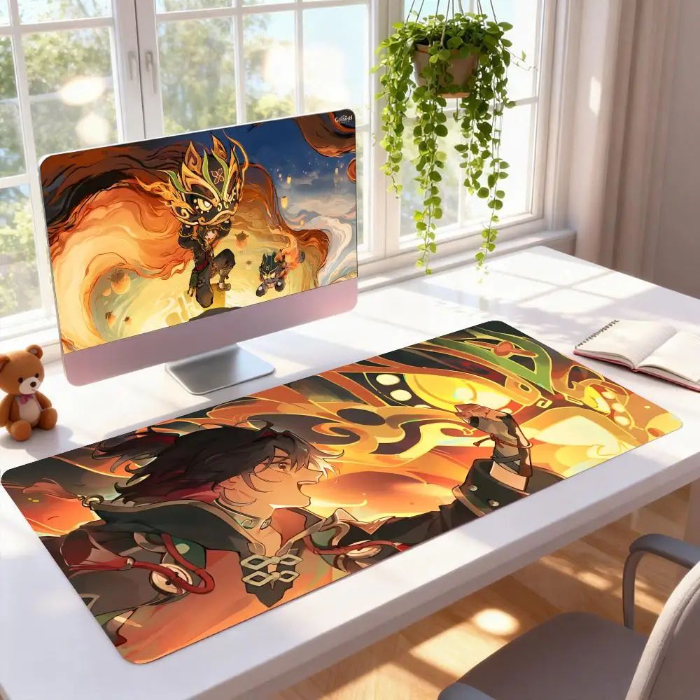 

Игровой коврик для мыши Game GI: резиновый, для компьютера и ноутбука, официальный, с ярким цветным принтом, эстетичный, модный, роскошный коврик