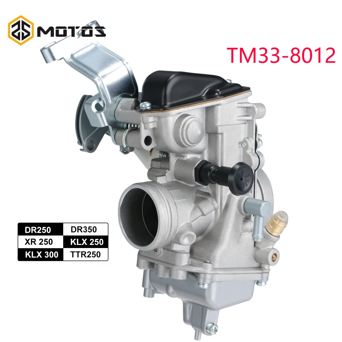 ZS MOTOS For Mikuni TM33-8012 Flat Slide 33mm TM Carburetor For SUZUKI DR250 DR350 DR-Z250 XR250 TTR250 KLX300 250CC-350CC