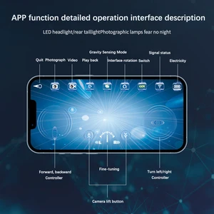 Mini Wi-Fi RC boat, six-way submarine dive, real-time broadcast, subacket camera, speedboat, photo, video, toys, Christmas gifts 8 Main sales RC Boat - №8